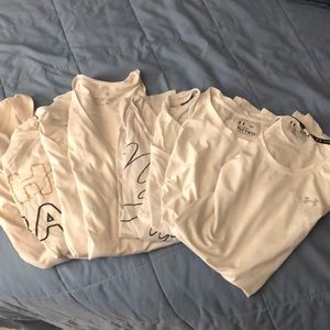 BUNDLE of 8 white workout tanks!